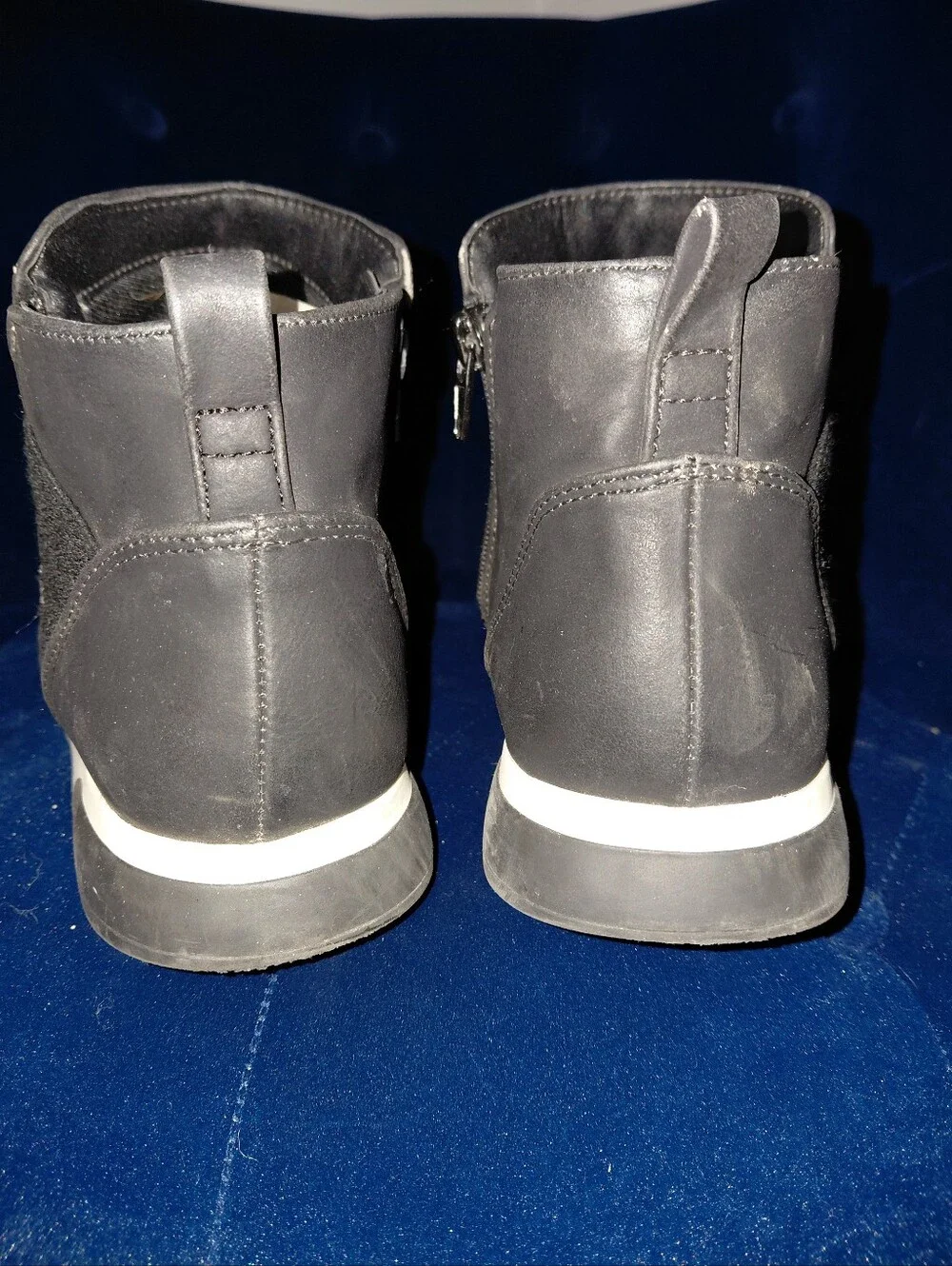 LifeStride Hope Black Felt Slip-On Ankle Booties 11W Cozy Minimalist Comfort